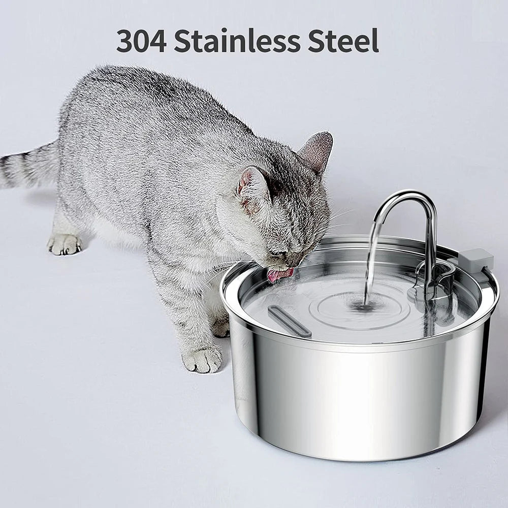 PurePaws - Stainless Water Fountain