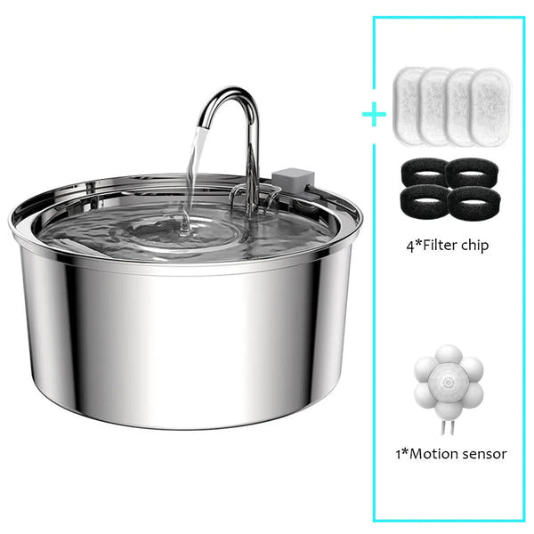 PurePaws - Stainless Water Fountain