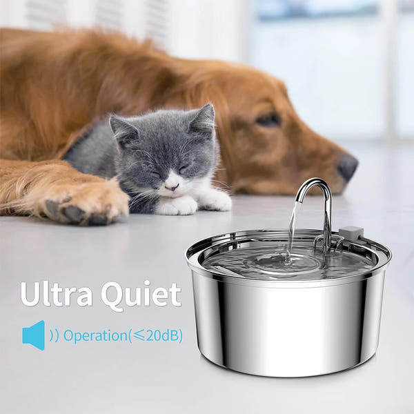 PurePaws - Stainless Water Fountain