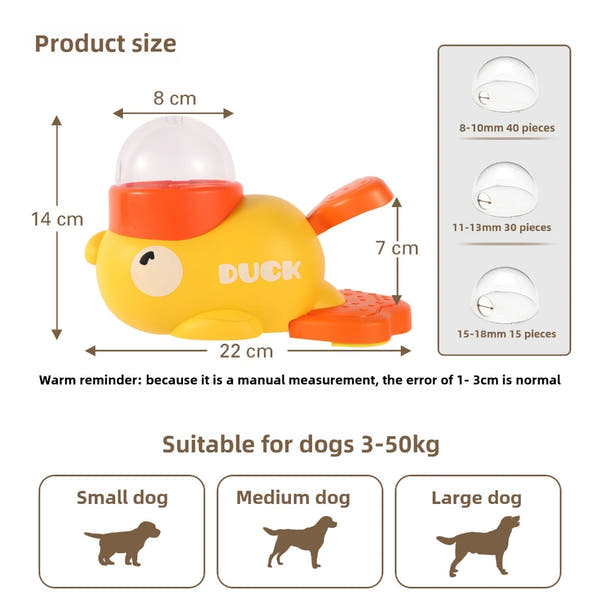QuackSnack – Duck-Shaped IQ Feeder Toy