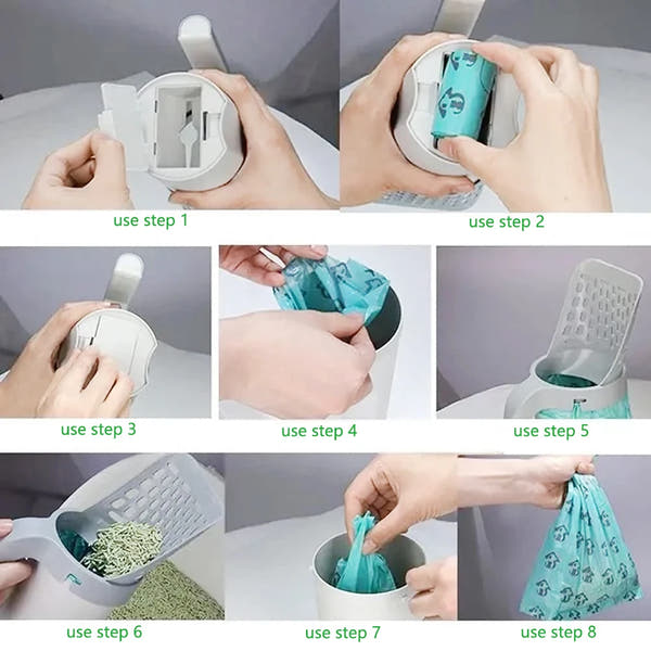 ScoopNest – 2-in-1 Cat Litter Scooper