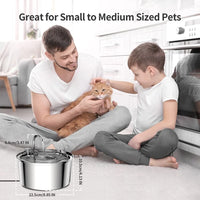 PurePaws - Stainless Water Fountain